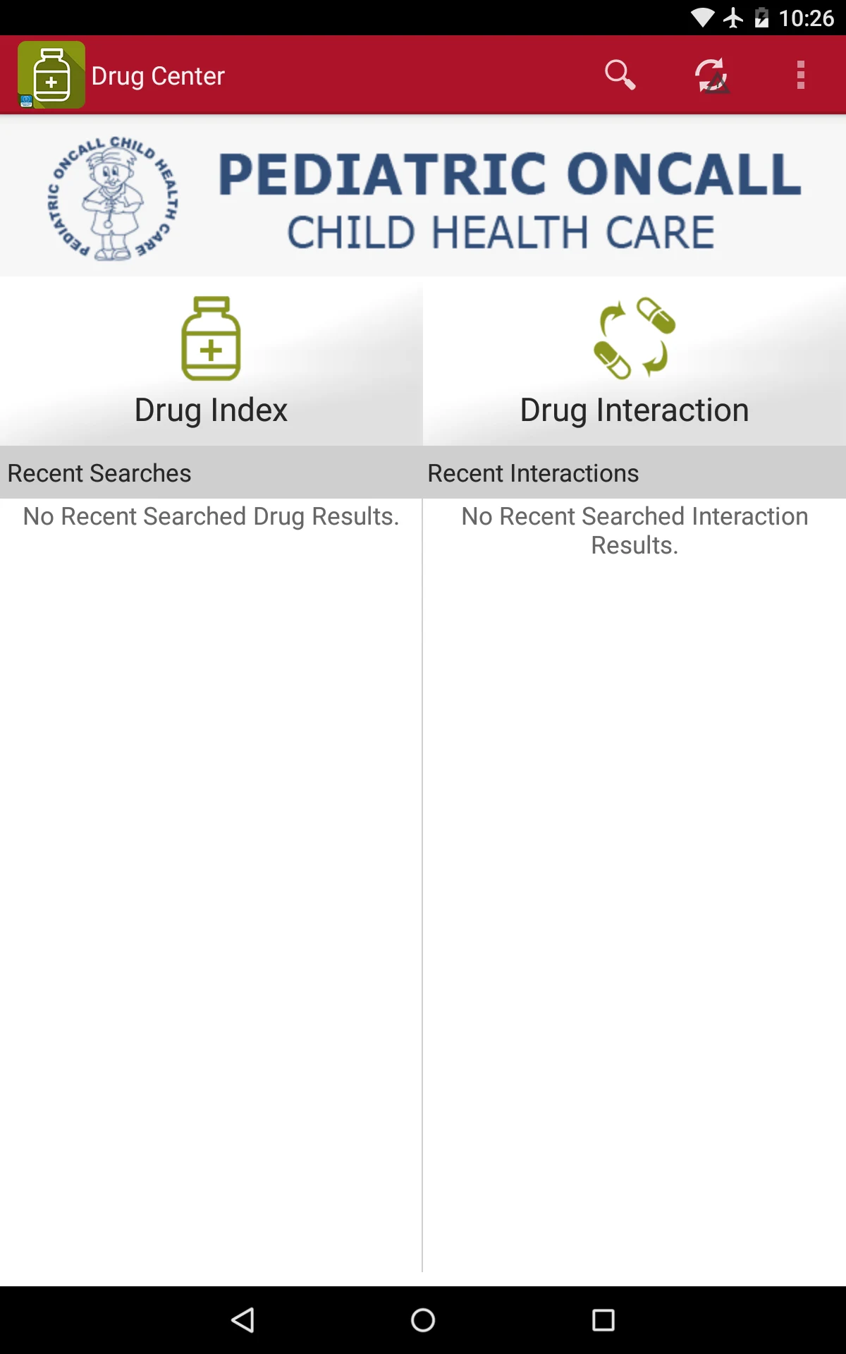 Drug Center - Pediatric Oncall screenshot