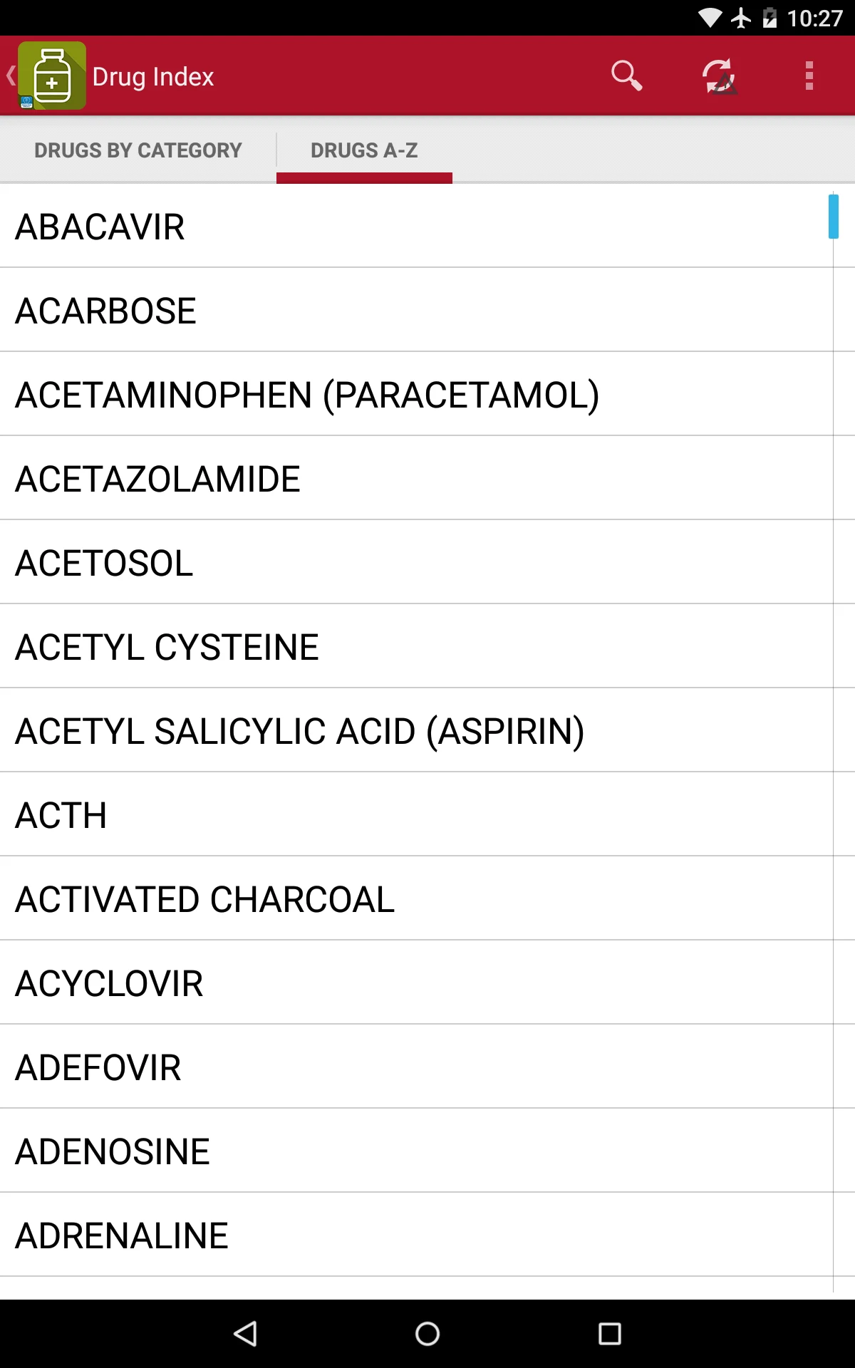 Drug Center - Pediatric Oncall screenshot