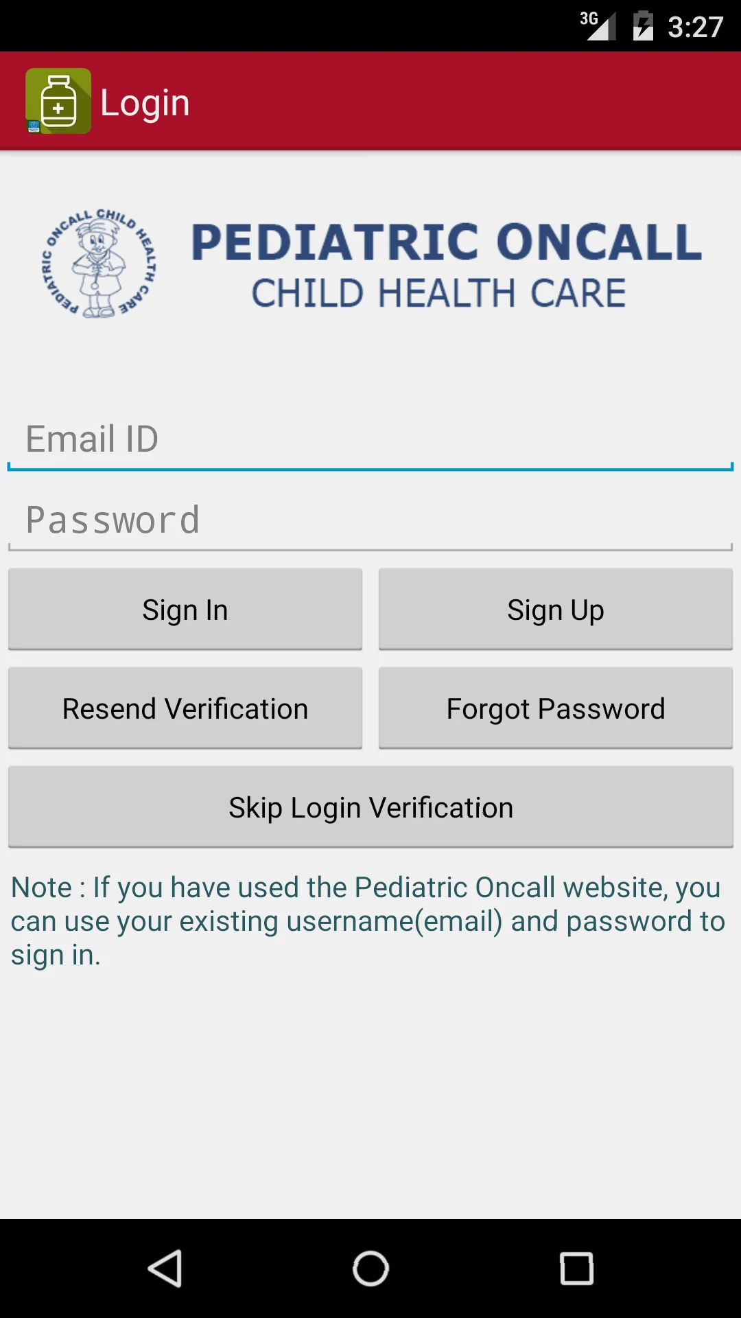 Drug Center - Pediatric Oncall screenshot